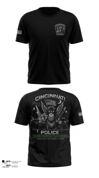 Short Sleeve Performance Shirt, Cincinnati Police Night Shift, Police, Teamtime, Team time, sublimation, custom sports apparel, team uniforms, spirit wear, spiritwear, sports uniforms, custom shirts, team store, custom team store, fundraiser sports, apparel fundraiser