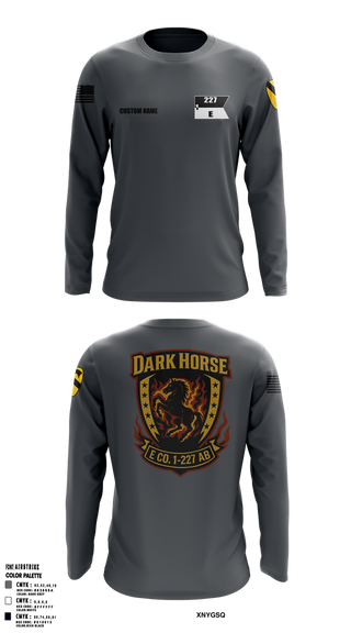 Long Sleeve Performance Shirt, Echo Company, 1-227 AB, 1ACB, 1CD, , Teamtime, Team time, sublimation, custom sports apparel, team uniforms, spirit wear, spiritwear, sports uniforms, custom shirts, team store, custom team store, fundraiser sports, apparel fundraiser