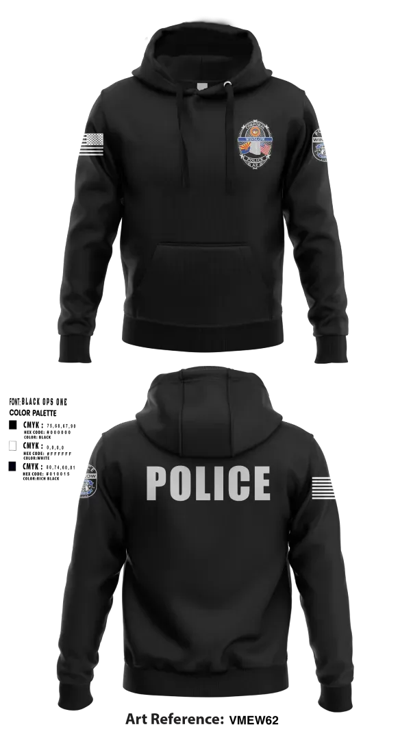 Hoodie, Winslow Police Department, Police, Teamtime, Team time, sublimation, custom sports apparel, team uniforms, spirit wear, spiritwear, sports uniforms, custom shirts, team store, custom team store, fundraiser sports, apparel fundraiser