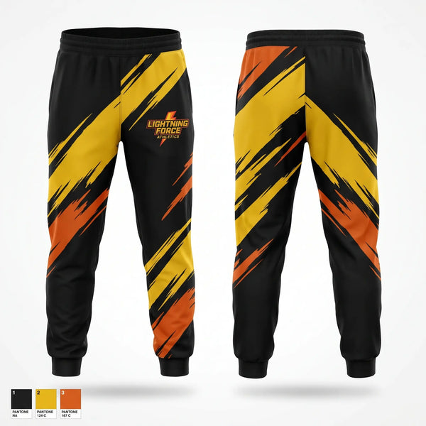 Sweatpants, Lightning Force Athletics, Track & Field, Teamtime, Team time, sublimation, custom sports apparel, team uniforms, spirit wear, spiritwear, sports uniforms, custom shirts, team store, custom team store, fundraiser sports, apparel fundraiser