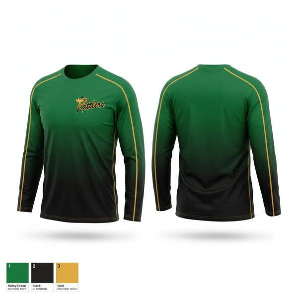 Long Sleeve Performance Shirt, Rattlers, Softball, Teamtime, Team time, sublimation, custom sports apparel, team uniforms, spirit wear, spiritwear, sports uniforms, custom shirts, team store, custom team store, fundraiser sports, apparel fundraiser