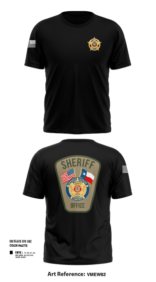 Short Sleeve Performance Shirt, Willacy County Sheriff's Office, Police, Teamtime, Team time, sublimation, custom sports apparel, team uniforms, spirit wear, spiritwear, sports uniforms, custom shirts, team store, custom team store, fundraiser sports, apparel fundraiser