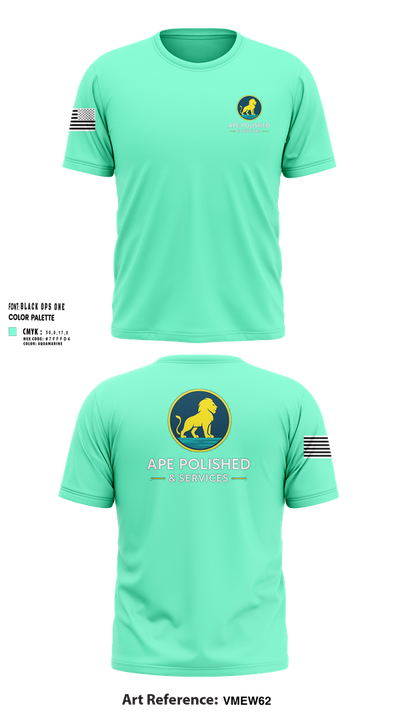 APE Polish & Service 44310358 Short Sleeve Performance Shirt - 23