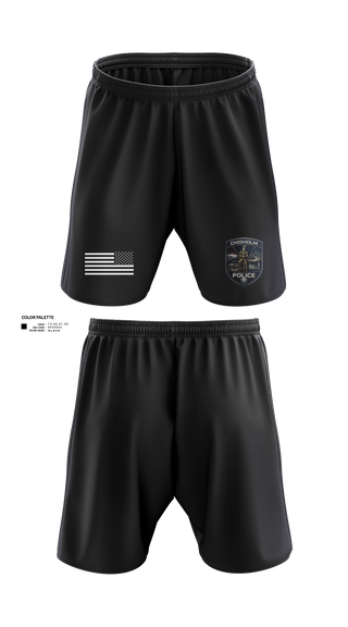 Athletic Shorts With Pockets, Chisholm Police Department, Police, Teamtime, Team time, sublimation, custom sports apparel, team uniforms, spirit wear, spiritwear, sports uniforms, custom shirts, team store, custom team store, fundraiser sports, apparel fundraiser