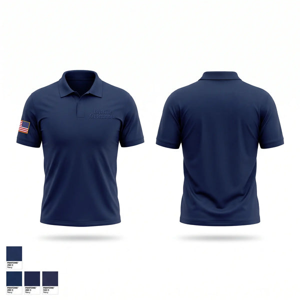 Short Sleeve Performance Polo, Lloydsville Fire Department, Fire Department, Teamtime, Team time, sublimation, custom sports apparel, team uniforms, spirit wear, spiritwear, sports uniforms, custom shirts, team store, custom team store, fundraiser sports, apparel fundraiser
