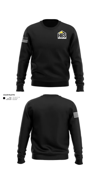 Crew Neck Sweatshirt, HBS Drywall, LLC, , Teamtime, Team time, sublimation, custom sports apparel, team uniforms, spirit wear, spiritwear, sports uniforms, custom shirts, team store, custom team store, fundraiser sports, apparel fundraiser
