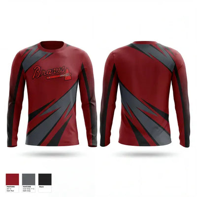 Boro braves 69160863 Long Sleeve Performance Shirt 1