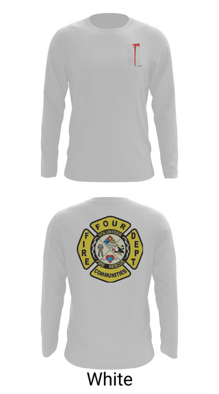 Long Sleeve Performance Shirt, Four Communities Fire Department, Fire Department, Teamtime, Team time, sublimation, custom sports apparel, team uniforms, spirit wear, spiritwear, sports uniforms, custom shirts, team store, custom team store, fundraiser sports, apparel fundraiser