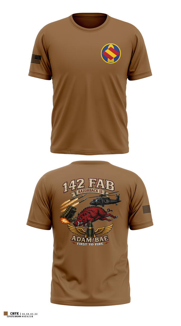 Short Sleeve Performance Shirt, 142nd, Army, Teamtime, Team time, sublimation, custom sports apparel, team uniforms, spirit wear, spiritwear, sports uniforms, custom shirts, team store, custom team store, fundraiser sports, apparel fundraiser