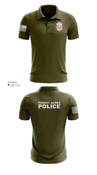 Short Sleeve Performance Polo, FOREST ACRES POLICE DEPARTMENT, Police, Teamtime, Team time, sublimation, custom sports apparel, team uniforms, spirit wear, spiritwear, sports uniforms, custom shirts, team store, custom team store, fundraiser sports, apparel fundraiser