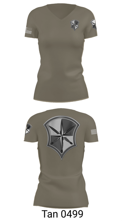 CPD 25599118 Women's Short Sleeve V-neck Shirt - 68