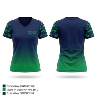 Womens Short Sleeve Vneck Shirt, West bend bulldogs, Baseball, Teamtime, Team time, sublimation, custom sports apparel, team uniforms, spirit wear, spiritwear, sports uniforms, custom shirts, team store, custom team store, fundraiser sports, apparel fundraiser