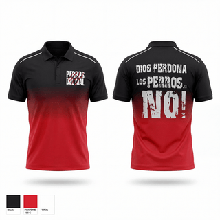 Short Sleeve Performance Polo, PERROS DEL MAL, Men's Soccer, Teamtime, Team time, sublimation, custom sports apparel, team uniforms, spirit wear, spiritwear, sports uniforms, custom shirts, team store, custom team store, fundraiser sports, apparel fundraiser