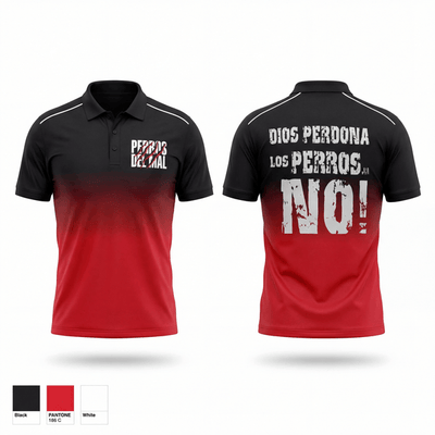 PERROS DEL MAL 36513106 Short Sleeve Performance Polo - 1