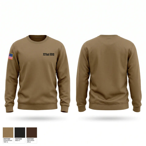 Crew Neck Sweatshirt, 721st ECC, Army, Teamtime, Team time, sublimation, custom sports apparel, team uniforms, spirit wear, spiritwear, sports uniforms, custom shirts, team store, custom team store, fundraiser sports, apparel fundraiser