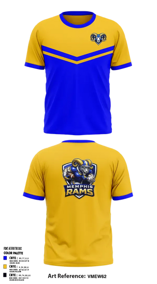 Short Sleeve Performance Shirt, Memphis Rams, , Teamtime, Team time, sublimation, custom sports apparel, team uniforms, spirit wear, spiritwear, sports uniforms, custom shirts, team store, custom team store, fundraiser sports, apparel fundraiser