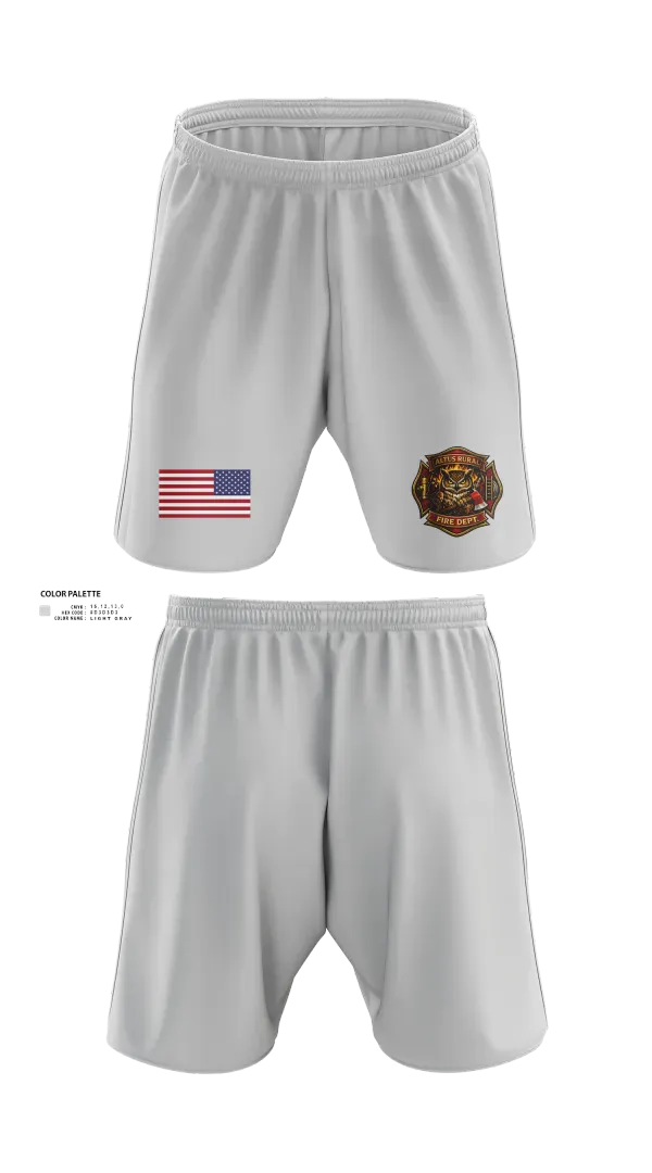 Athletic Shorts With Pockets, Altus Rural Fire Department, Fire Department, Teamtime, Team time, sublimation, custom sports apparel, team uniforms, spirit wear, spiritwear, sports uniforms, custom shirts, team store, custom team store, fundraiser sports, apparel fundraiser