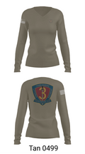 3D LCT 79323990 Women's Long Sleeve V-neck Shirt - 11