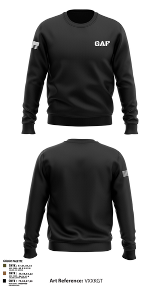 Crew Neck Sweatshirt, GAF, , Teamtime, Team time, sublimation, custom sports apparel, team uniforms, spirit wear, spiritwear, sports uniforms, custom shirts, team store, custom team store, fundraiser sports, apparel fundraiser