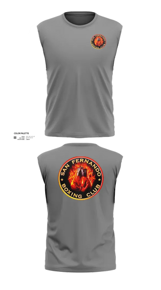 Sleeveless Performance Shirt, San Fernando Boxing Club, Spirit Store, Teamtime, Team time, sublimation, custom sports apparel, team uniforms, spirit wear, spiritwear, sports uniforms, custom shirts, team store, custom team store, fundraiser sports, apparel fundraiser