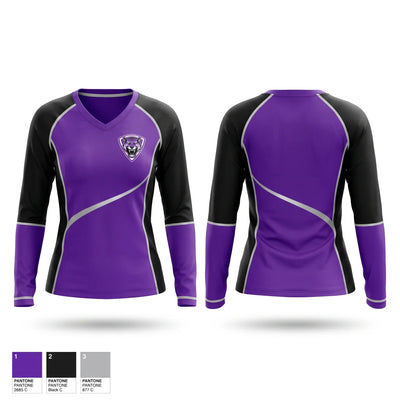 Band Women's Long Sleeve V-neck Shirt - 1