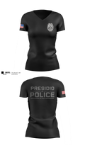 Presidio Police Department Women's Short Sleeve V-neck Shirt - 6