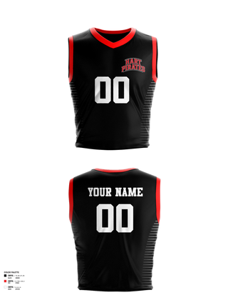 Womens Basketball Jersey, Hart Pirates, Women's Basketball, Teamtime, Team time, sublimation, custom sports apparel, team uniforms, spirit wear, spiritwear, sports uniforms, custom shirts, team store, custom team store, fundraiser sports, apparel fundraiser