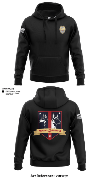 Hoodie, Camp Pendleton K9, Police, Teamtime, Team time, sublimation, custom sports apparel, team uniforms, spirit wear, spiritwear, sports uniforms, custom shirts, team store, custom team store, fundraiser sports, apparel fundraiser