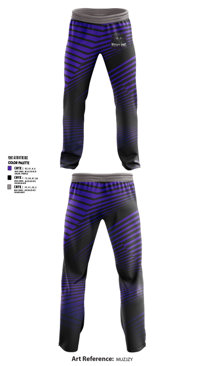 NIGHT OWL WRESTLING Sweatpants - 5