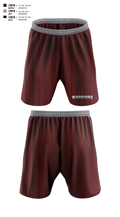Warriors Athletic Shorts With Pockets - 2