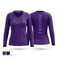 CR Football Women's Long Sleeve V-neck Shirt - 1