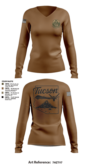 Womens Long Sleeve Vneck Shirt, 214 Intel, Air Force, Teamtime, Team time, sublimation, custom sports apparel, team uniforms, spirit wear, spiritwear, sports uniforms, custom shirts, team store, custom team store, fundraiser sports, apparel fundraiser