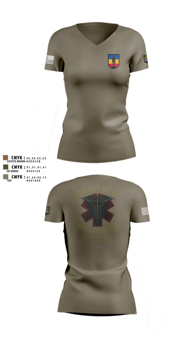 426 RTI 42306217 Women's Short Sleeve V-neck Shirt - 102