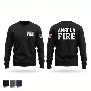 Crew Neck Sweatshirt, Angola Fire, Fire Department, Teamtime, Team time, sublimation, custom sports apparel, team uniforms, spirit wear, spiritwear, sports uniforms, custom shirts, team store, custom team store, fundraiser sports, apparel fundraiser