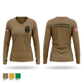 18 Security Forces Squadron Women's Long Sleeve V-neck Shirt - 1