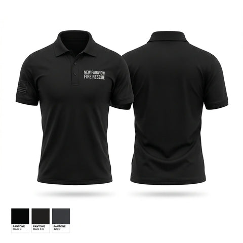 Short Sleeve Performance Polo, New Fairview Fire Rescue, Fire Department, Teamtime, Team time, sublimation, custom sports apparel, team uniforms, spirit wear, spiritwear, sports uniforms, custom shirts, team store, custom team store, fundraiser sports, apparel fundraiser