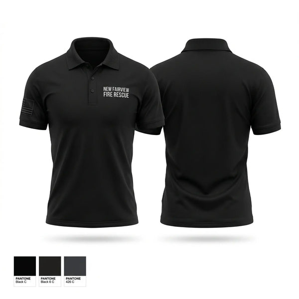 Short Sleeve Performance Polo, New Fairview Fire Rescue, Fire Department, Teamtime, Team time, sublimation, custom sports apparel, team uniforms, spirit wear, spiritwear, sports uniforms, custom shirts, team store, custom team store, fundraiser sports, apparel fundraiser