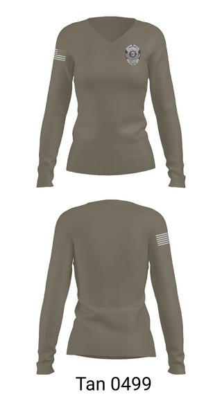 Womens Long Sleeve Vneck Shirt, Caruthersville Police Department, Police, Teamtime, Team time, sublimation, custom sports apparel, team uniforms, spirit wear, spiritwear, sports uniforms, custom shirts, team store, custom team store, fundraiser sports, apparel fundraiser