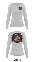 Mora county fire 35784959 Women's Long Sleeve V-neck Shirt - 11