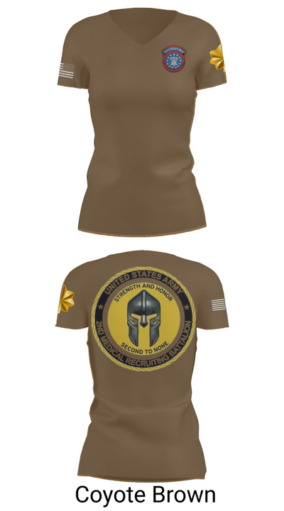USAREC 88985751 Women's Short Sleeve V-neck Shirt - 8