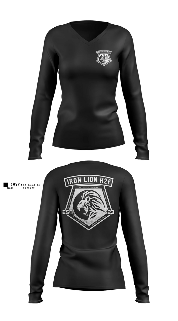 Womens Long Sleeve Vneck Shirt, 35th CSB H2F, Army, Teamtime, Team time, sublimation, custom sports apparel, team uniforms, spirit wear, spiritwear, sports uniforms, custom shirts, team store, custom team store, fundraiser sports, apparel fundraiser