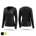 Hayfield Fire Women's Long Sleeve V-neck Shirt - 1