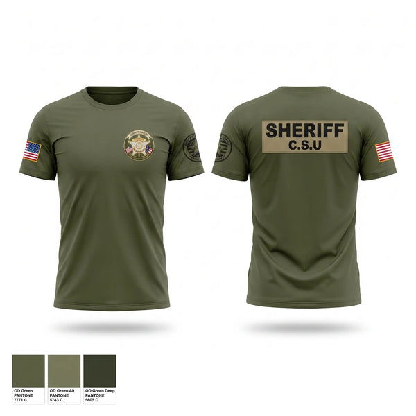 Short Sleeve Performance Shirt, Peach County Sheriff Office, Police, Teamtime, Team time, sublimation, custom sports apparel, team uniforms, spirit wear, spiritwear, sports uniforms, custom shirts, team store, custom team store, fundraiser sports, apparel fundraiser