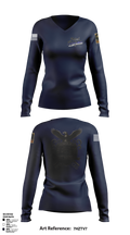 CRD Women's Long Sleeve V-neck Shirt - 1