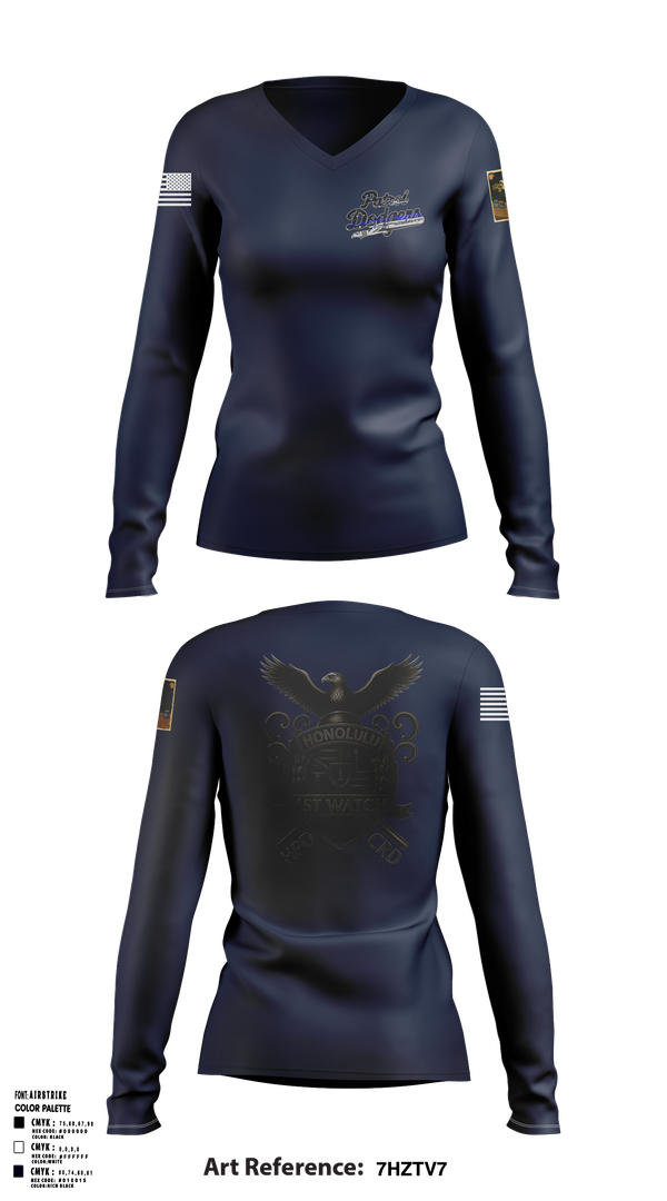 Womens Long Sleeve Vneck Shirt, , Police, Teamtime, Team time, sublimation, custom sports apparel, team uniforms, spirit wear, spiritwear, sports uniforms, custom shirts, team store, custom team store, fundraiser sports, apparel fundraiser