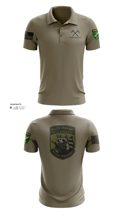 486th Civil Affairs Battalion Short Sleeve Performance Polo - 23