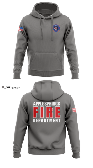 Hoodie, Apple Springs, Fire Department, Teamtime, Team time, sublimation, custom sports apparel, team uniforms, spirit wear, spiritwear, sports uniforms, custom shirts, team store, custom team store, fundraiser sports, apparel fundraiser