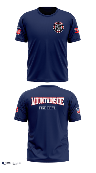 Old School Cotton Feel Shirt, Mountainside Fire Department, Fire Department, Teamtime, Team time, sublimation, custom sports apparel, team uniforms, spirit wear, spiritwear, sports uniforms, custom shirts, team store, custom team store, fundraiser sports, apparel fundraiser