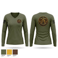 Fire arms Instructor Women's Long Sleeve V-neck Shirt - 1