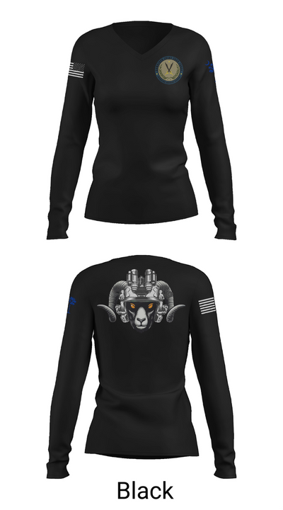 BLACKSHEEP 58862333 Women's Long Sleeve V-neck Shirt - 37